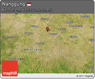 Satellite 3D Map of Nanggung
