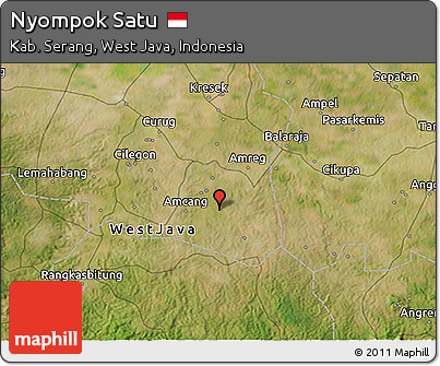 Satellite 3D Map of Nyompok Satu