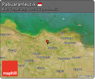 Satellite 3D Map of Pabuaranleutik