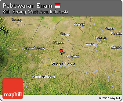 Satellite 3D Map of Pabuwaran Enam