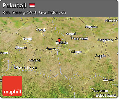 Satellite 3D Map of Pakuhaji