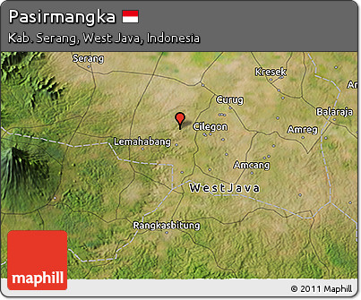 Satellite 3D Map of Pasirmangka