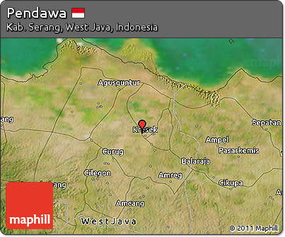 Satellite 3D Map of Pendawa