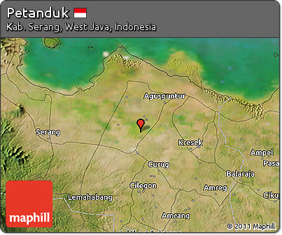 Satellite 3D Map of Petanduk