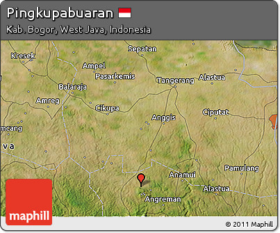Satellite 3D Map of Pingkupabuaran