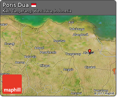 Satellite 3D Map of Poris Dua