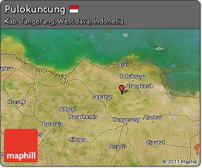 Satellite 3D Map of Pulokuncung