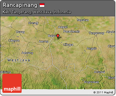 Satellite 3D Map of Rancapinang