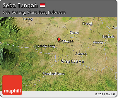 Satellite 3D Map of Seba Tengah