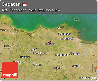 Satellite 3D Map of Sepatan