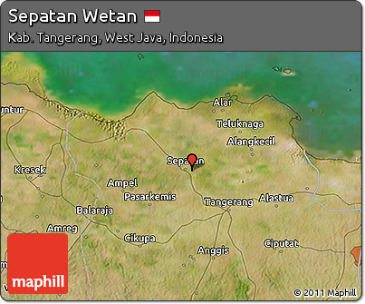Satellite 3D Map of Sepatan Wetan