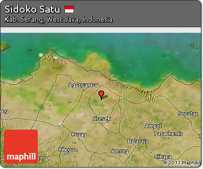 Satellite 3D Map of Sidoko Satu