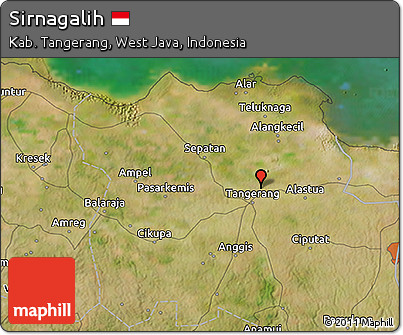 Satellite 3D Map of Sirnagalih
