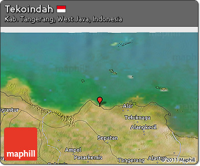 Satellite 3D Map of Tekoindah