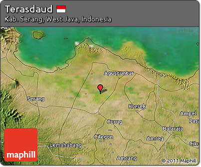 Satellite 3D Map of Terasdaud
