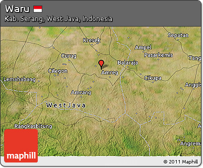 Satellite 3D Map of Waru