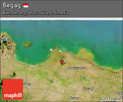Satellite 3D Map of Begag