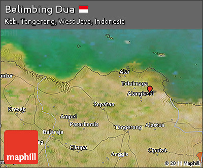 Satellite 3D Map of Belimbing Dua