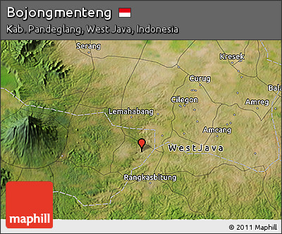 Satellite 3D Map of Bojongmenteng