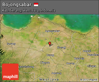 Satellite 3D Map of Bojongsabar