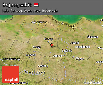 Satellite 3D Map of Bojongsabit
