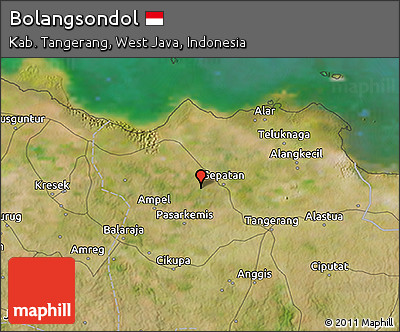 Satellite 3D Map of Bolangsondol