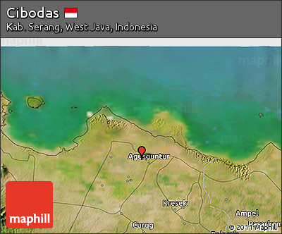 Satellite 3D Map of Cibodas