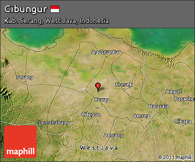 Satellite 3D Map of Cibungur