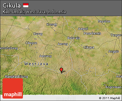 Satellite 3D Map of Cikula