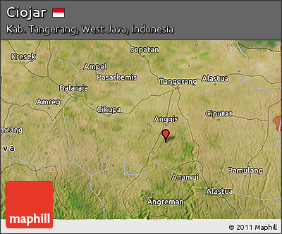 Satellite 3D Map of Ciojar