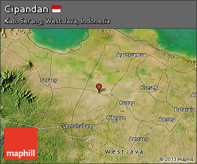 Satellite 3D Map of Cipandan