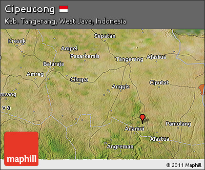 Satellite 3D Map of Cipeucong