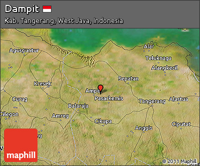 Satellite 3D Map of Dampit
