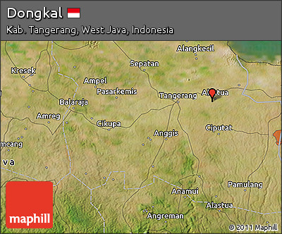 Satellite 3D Map of Dongkal