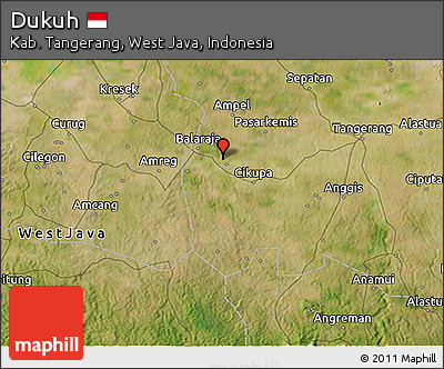 Satellite 3D Map of Dukuh