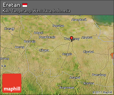Satellite 3D Map of Eretan