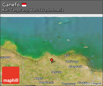 Satellite 3D Map of Ganefo