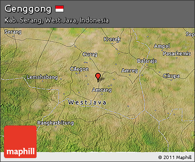 Satellite 3D Map of Genggong