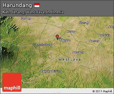 Satellite 3D Map of Harundang