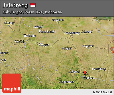 Satellite 3D Map of Jeletreng