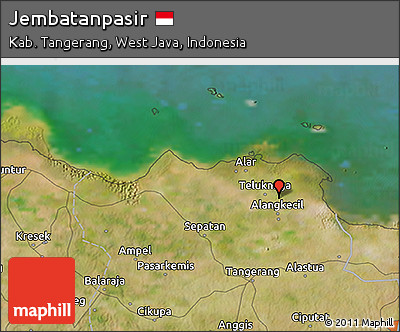 Satellite 3D Map of Jembatanpasir