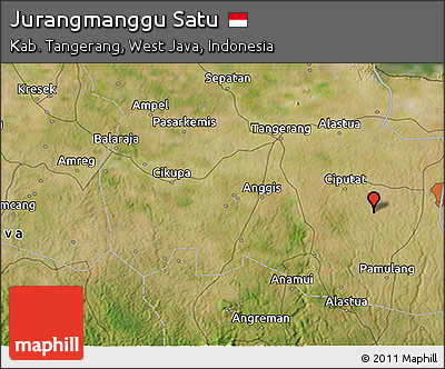 Satellite 3D Map of Jurangmanggu Satu