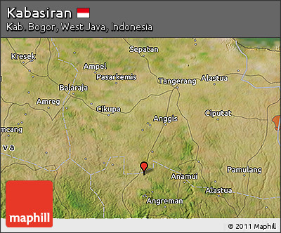 Satellite 3D Map of Kabasiran