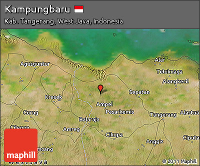 Satellite 3D Map of Kampungbaru