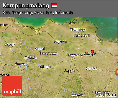 Satellite 3D Map of Kampungmalang