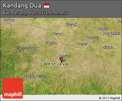 Satellite 3D Map of Kandang Dua