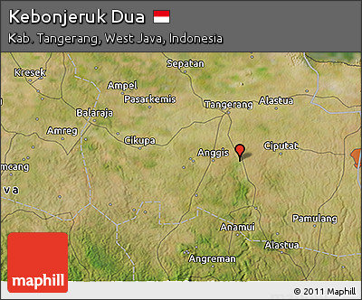 Satellite 3D Map of Kebonjeruk Dua