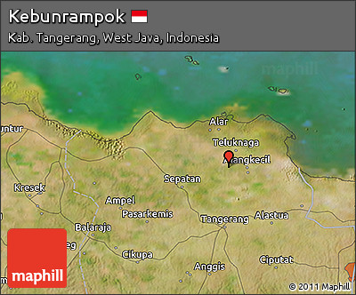 Satellite 3D Map of Kebunrampok