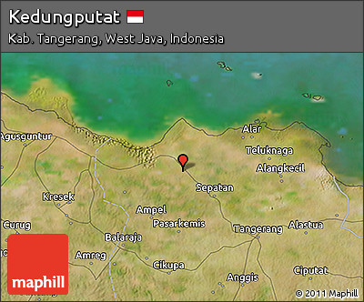 Satellite 3D Map of Kedungputat