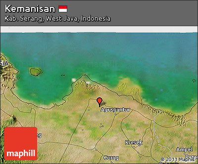 Satellite 3D Map of Kemanisan